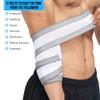 360 RELIEF - Elbow Support Brace Compression Bandage | Fitness, Gym, Workout, Squats, Powerlifting, Weightlifting, Relieve, Sports | White/Grey Mesh Laundry Bag | view 2