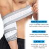 360 RELIEF - Elbow Support Brace Compression Bandage | Fitness, Gym, Workout, Squats, Powerlifting, Weightlifting, Relieve, Sports | White/Grey Mesh Laundry Bag | view 4