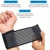 360 RELIEF Wrist Support Wrap Compression Brace | Fitness, Gym, Crossfit, Weightlifting, Powerlifting | Black with Mesh Laundry Bag view 4