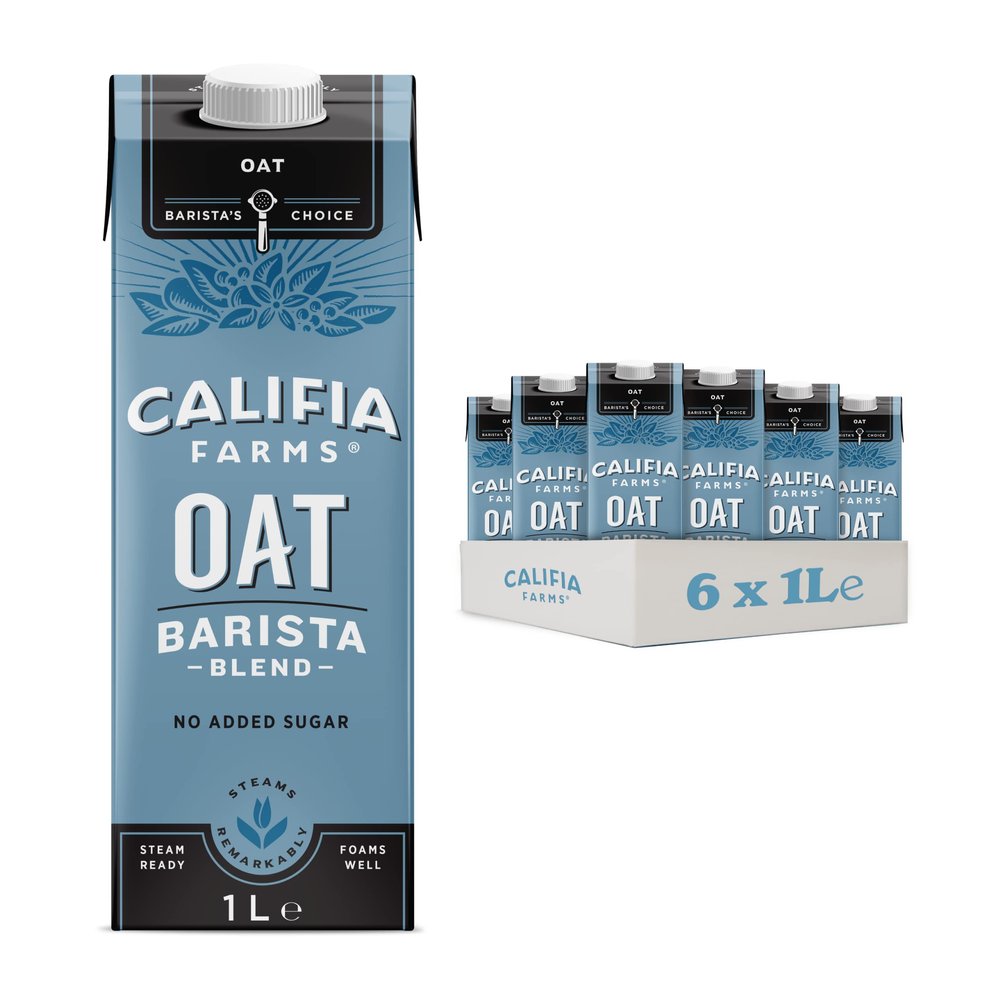 Califia Farms Oat Barista Blend with Calcium - Dairy Free, Lactose Free, Vegan (6 x 1L)