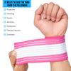 360 RELIEF Wrist Support Wrap Compression Brace | Fitness, Gym, Crossfit, Weightlifting, Powerlifting | White/Pink with Mesh Laundry Bag view 2