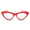 2SeeLife Premium Cat Eye TR-90 Reading Glasses for Women NarrowMedium Fit, Sturdy Frame, Spring Hinges, Stylish Readers, Red, +1.00 view 1
