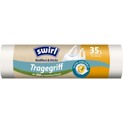 swirl Bin Liners with Handle, 35 L, Pack of 15