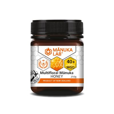 Manuka Lab Certified MGO 40+ New Zealand Manuka Honey 500g - Pure and Nourishing Natural Energy Booster, Authentic, Natural Alternative to Sugar