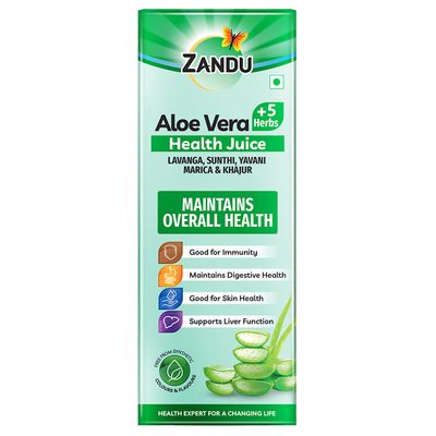 Aloe Vera +5 Herbs Health Juice by Zandu