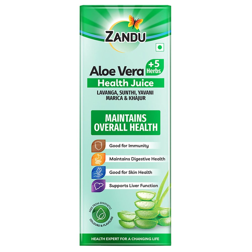 Aloe Vera +5 Herbs Health Juice by Zandu