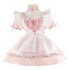 Aurueda Anime Cosplay French Maid Dress With Apron, Headgear, Leg Ring & Sleeve Ring view 3