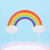 10 Pcs Cake Topper Rainbow Cake Decor Topper Birthday Baby Shower Party For Wedding Baby Shower or Birthday Party view 1