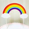 10 Pcs Cake Topper Rainbow Cake Decor Topper Birthday Baby Shower Party For Wedding Baby Shower or Birthday Party view 2