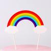 10 Pcs Cake Topper Rainbow Cake Decor Topper Birthday Baby Shower Party For Wedding Baby Shower or Birthday Party view 3