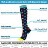 Compression Socks for Women and Men, 7 Pairs Medical Compression Stockings 15-20 mmHg Colorful Support Socks for Athletic, Varicose Veins, Running, Cycling, Hiking, Flight, Travel, Nursing, Pregnancy view 2