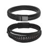 WQZYY&ASDCD Womens Bracelets Bangle Fashion Bracelets Beaded Leather Men Bracelet Punk Hiphop Male Bangle Jewelry Party Gifts-Mutilayer_4_18.5Cm view 1