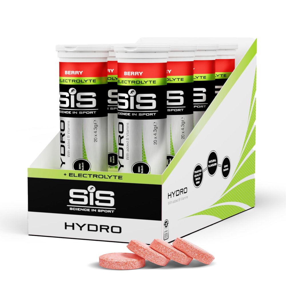 Science in Sport Hydro Electrolyte Tablets 160 pcs. Berry Vegan & Gluten-Free, Ideal to Promote Hydration and Maintain Electrolytes Balance (Packaging May Vary)