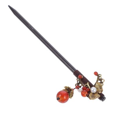 Minkissy Women Tassel Hair Pin Hair Stick Antique Chinese Traditional Pearl Vintage Hair Pin Tassel Hair Chopsticks Retro Hair Fork Hair Accessories Photo Props