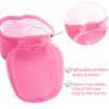 Keedolla Denture Cleaning Case Orthodontic Dental Retainer Container,Denture Holder Case Retainer Soaking Cups for Travel, Camping, Office - Pink view 3
