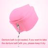 Keedolla Denture Cleaning Case Orthodontic Dental Retainer Container,Denture Holder Case Retainer Soaking Cups for Travel, Camping, Office - Pink view 4
