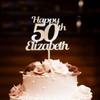 Cake Topper Personalised Age Name Birthday Happy Birthday Wooden Cake Topper Birthday Cake Topper Happy Birthday Wooden Cake Topper Cake Topper Happy Birthday Party Decoration Wooden Cake Topper view 1