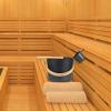 Sauna Accessory Set, 5 Pieces, 7 L Sauna Bucket, Sauna Accessories, Sauna Bucket with Ladle, Sauna Set with 7 L Sauna Bucket, Hourglass, Thermohygrometer, Sauna Oven, Aluminium Sauna Bucket Set view 4