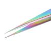 Nail Art Tweezers - Professional Straight Tweezers Stainless Steel Pointed Eyelash Extension Tweezers Colorful False Eyelash Grafting Tweezers Manicure Tools for Eyebrows Nail Art view 4