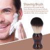 Beard shaving brush, The handle is made of wood composite material Soft hair shaving brush Barber shaving foam brush Wooden handle Beard shaving cleaning brush Easy to hold view 2