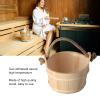 Alvinlite Sauna Bucket Steam Room Bucket Bath Wooden Bucket for Sauna SPA Shower Supplies view 3