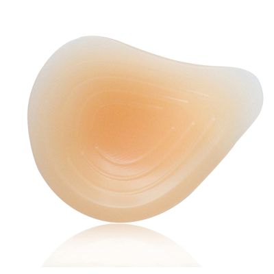 DFGGE One Piece Self-Adhesive Silicone Breast Forms Artificial Boob Prosthetic for Mastectomy Prosthesis Bra Enhancer Inserts Concave Bra Pads,Left Side Only,CupD :400g