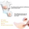 Post Mastectomy Self-Adhesive Silicone Breasts Prosthesis Bra Pads Enhancer Inserts Fake Boobs Forms for Breast Cancer Patient Non-Nippled Women And Crossdressers Prostheses ,Left Side Only,CupE :450g view 3