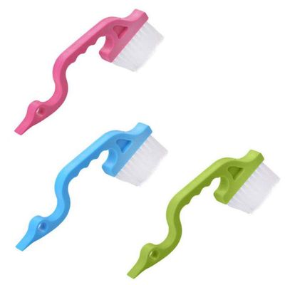 2Pcs Groove Gap Cleaning Brush, 2-in-1 Windowsill Sweeper Hand-held Window Track Cleaning Brush for Windows, Sliding Doors, Shower Door Tracks