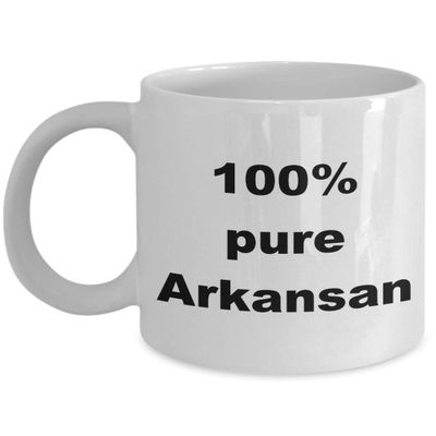 100% Pure Arkansan Coffee Cup Sarcastic