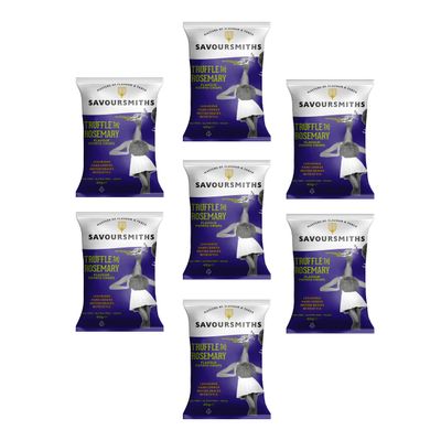 Savoursmiths Truffle and Rosemary Luxury English Potato Crisps 40g x 7