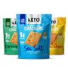 Keto Crackers (Sea Salt, Rosemary & Garlic, Cheddar & Onion) Variety pack, low carb crackers, Keto Snacks, low carb snack, high fibre & gluten free (3 x 64g Packs). Keto snacks no carbs no sugar view 1