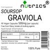 Nutrics GRAVIOLA Fruit 500mg 90 V Capsules (1 Month Supply) Soursop view 2