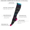 LEOSTEP 6 Pairs Compression Socks for Men & Women, Everyday Support for Travel, Work & Active Lifestyle, Comfortable Breathable Stockings Hiking Travel & Flight Socks view 3