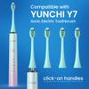 5 Pack Toothbrush Heads for YUNCHI Y7 Sonic Toothbrush, Compatible with Mitimi Electric Toothbrush Model S2, for SEAGO S2 Electric Toothbrush, Blue view 4