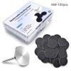 100pcs Feet Grinder Sandpaper Sanding Disc Pedicure Tool Replaceable Sanding Discs Sandpaper for Hard Dead Skin Cracked Heel Cracked Heels Dead Skin (HJ-NF037-80#) view 2