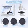 100pcs Feet Grinder Sandpaper Sanding Disc Pedicure Tool Replaceable Sanding Discs Sandpaper for Hard Dead Skin Cracked Heel Cracked Heels Dead Skin (HJ-NF037-80#) view 4