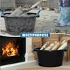 45L BLACK HEAVY DUTY PLASTER MIXING CEMENT MUCK WATER TUB/BUCKET STORAGE BUCKET WITH ROPE HANDLES view 4