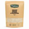 Organic Medium Oatmeal Stoneground - No Additives or Preservatives - High Fibre, Vegan, GMO-Free, Certified Organic - Stone Ground for Maximum Flavor and Nutrients - Thames Organic 1kg view 1