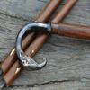 Aiysa Collection Vintage Style Brass Elephant Head Handle Victorian Wooden Walking Stick Cane view 1