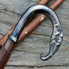 Aiysa Collection Vintage Style Brass Elephant Head Handle Victorian Wooden Walking Stick Cane view 2