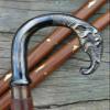 Aiysa Collection Vintage Style Brass Elephant Head Handle Victorian Wooden Walking Stick Cane view 3