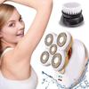 2021 Upgrade Electric Lady Shaver Cordless Waterproof Female Shaver with Cleansing Brush Painless Bikini Trimmer Hair Removal Rechargeable for Leg Face Body Lips Arm Underarms Armpit view 1