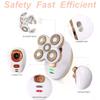 2021 Upgrade Electric Lady Shaver Cordless Waterproof Female Shaver with Cleansing Brush Painless Bikini Trimmer Hair Removal Rechargeable for Leg Face Body Lips Arm Underarms Armpit view 2