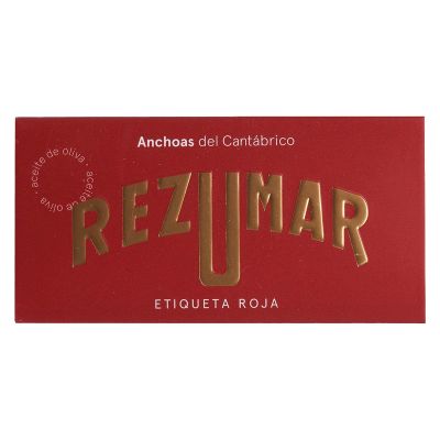 Rezumar - Red Label - Anchovy Fillets from the Cantabrian Sea in Olive Oil - 50 g