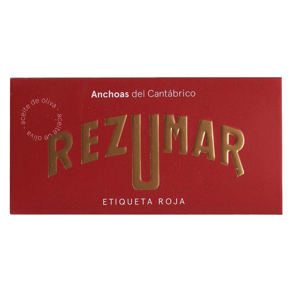 Rezumar - Red Label - Anchovy Fillets from the Cantabrian Sea in Olive Oil - 50 g