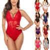 Women's Baby Dolls, Chemises & Negligees One Piece Sexy Lingerie Bodysuit Women V Neck-Black_S view 4