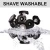 7 Heads Electric Shaver Blades, Floating Washable Blade Electric Razor Shaver Head Replacement For Men(Black) view 3