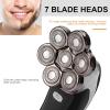 7 Heads Electric Shaver Blades, Floating Washable Blade Electric Razor Shaver Head Replacement For Men(Silver) view 2
