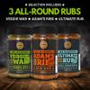 Classic Selection of Premium BBQ Seasonings - Holy Cow, Adams Rib, Angels Wings, Smoky Pig, Ultimate Rub & Veggie War BBQ Rubs | Pack of 6 | 100% Natural | Great Foodie Gift Set view 3