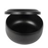minkissy 1pc Household Shaving Soap Bowl Lid Stainless Steel Foaming Tool for Home Use Elegant Design Capacity Stable Base for Easy Shaving view 1